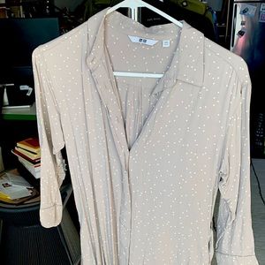 Uniqlo gray shirt dress